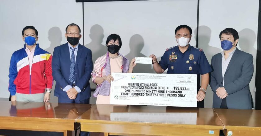 PAGCOR gives fund aid for NVizcaya cops