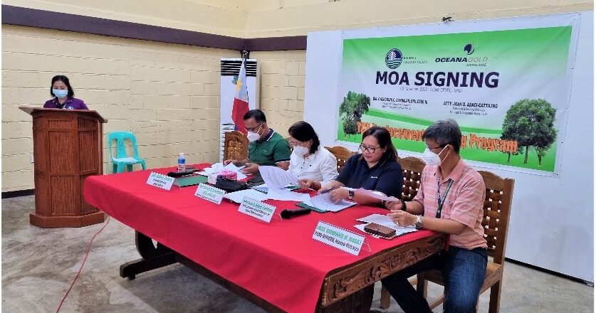 DENR, Didipio Mine sign MoA for tree cutting replacement planting program