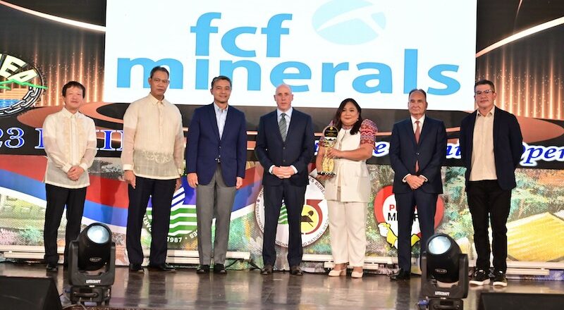 FCF Minerals Corp. gets PMIEA, 2 other awards for safe, smart, sustainable mining